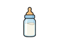 Baby bottle illustration