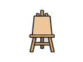 Easel illustration