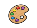 Paint palette illustration