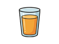 Juice glass illustration