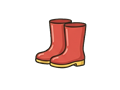 Rain boots illustration