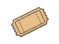 Movie ticket illustration
