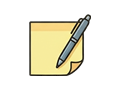 Sticky note illustration