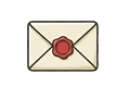 Sealed envelope illustration