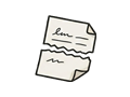 Torn note illustration