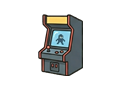 Arcade cabinet illustration