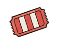 Prize ticket illustration