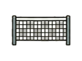 Tennis net illustration