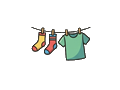 Clothesline illustration