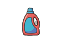 Detergent bottle illustration