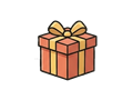 Wrapped gift illustration