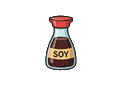 Soy sauce illustration