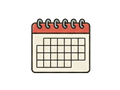 Calendar page illustration