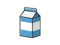 Milk carton illustration
