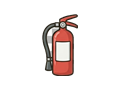 Fire extinguisher illustration