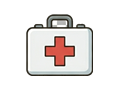 First-aid kit illustration