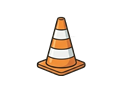 Safety cone illustration