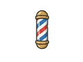 Barber pole illustration