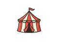 Circus tent illustration