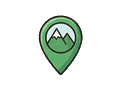 Mountain marker illustration