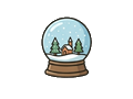 Snow globe illustration