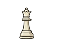 Chess queen illustration