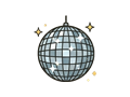 Disco ball illustration