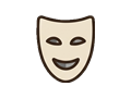 Theater mask illustration