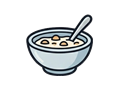 Cereal bowl illustration