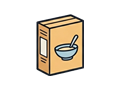 Cereal box illustration