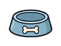 Dog bowl illustration