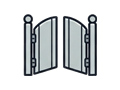 Open gate illustration