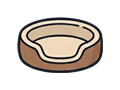 Pet bed illustration