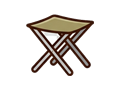 Folding stool illustration