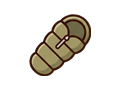 Sleeping bag illustration