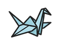 Origami crane illustration