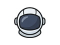 Astronaut helmet illustration