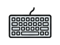 Computer keyboard illustration