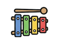 Xylophone key illustration