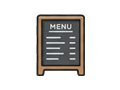 Menu board illustration