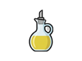Oil cruet illustration