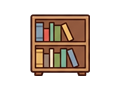 Bookshelf illustration