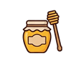 Honey jar illustration