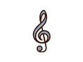 Treble clef illustration