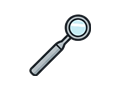 Dental mirror illustration