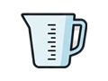 Measuring cup illustration