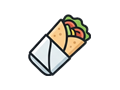 Sandwich wrap illustration