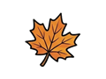 Fallen leaf illustration