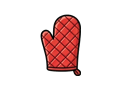 Oven mitt illustration