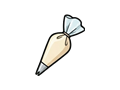 Piping bag illustration